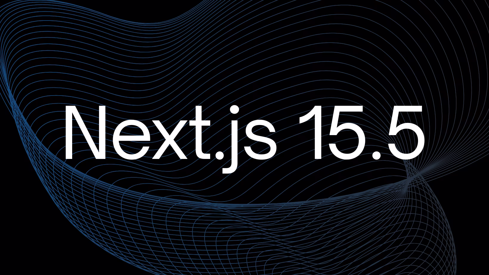 Next.js 15.5 release update